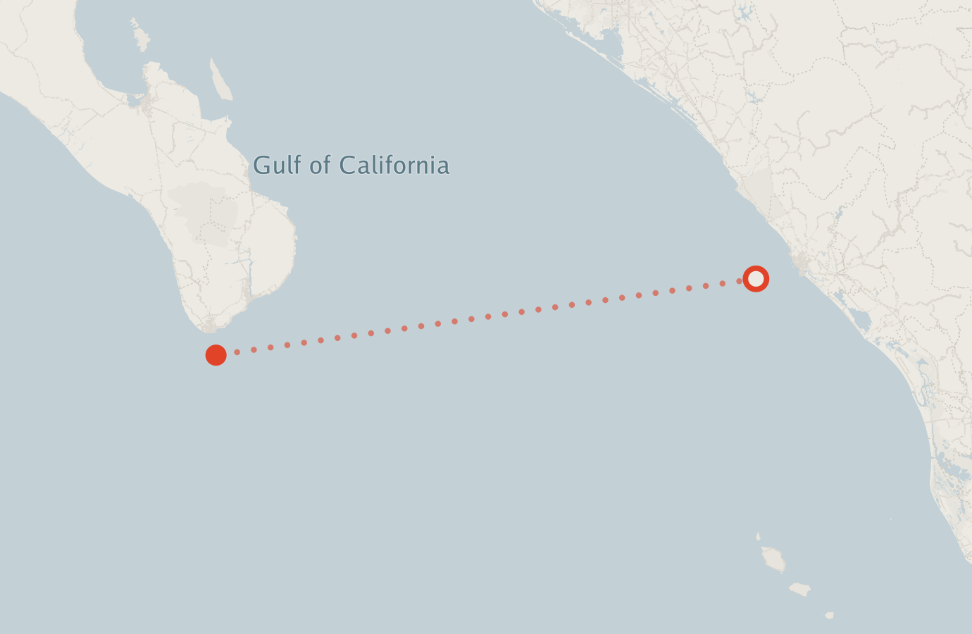 Activity map — real sighting points on an OpenStreetMap basemap