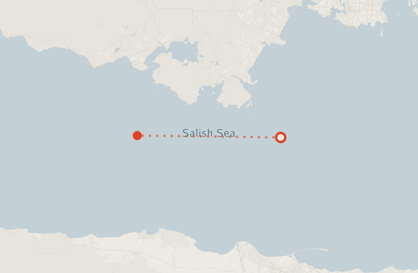 Activity map — real sighting points on an OpenStreetMap basemap