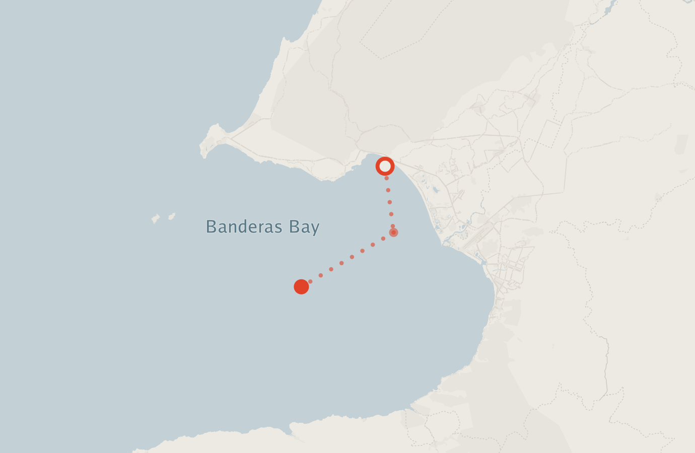 Activity map — real sighting points on an OpenStreetMap basemap