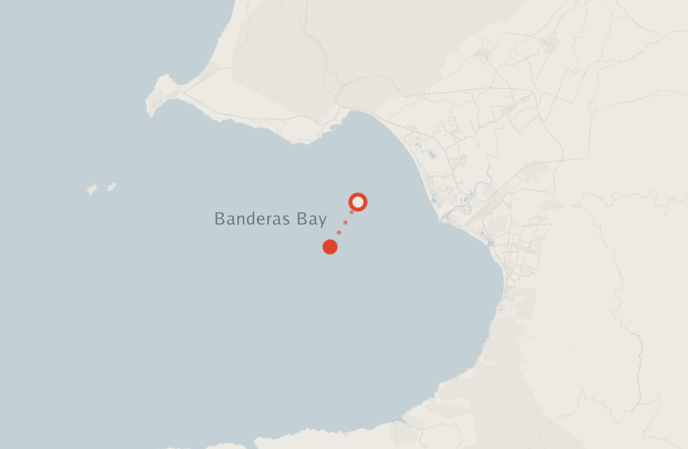 Activity map — real sighting points on an OpenStreetMap basemap
