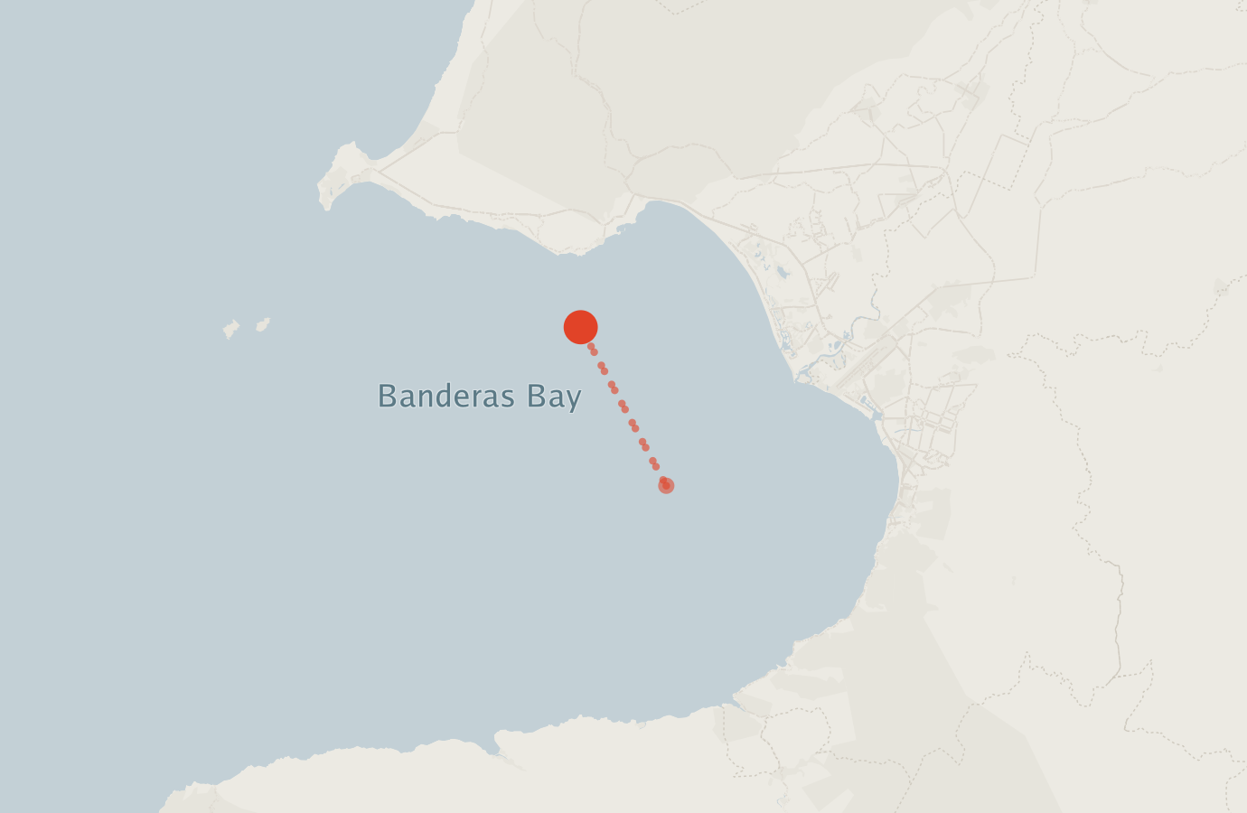 Activity map — real sighting points on an OpenStreetMap basemap