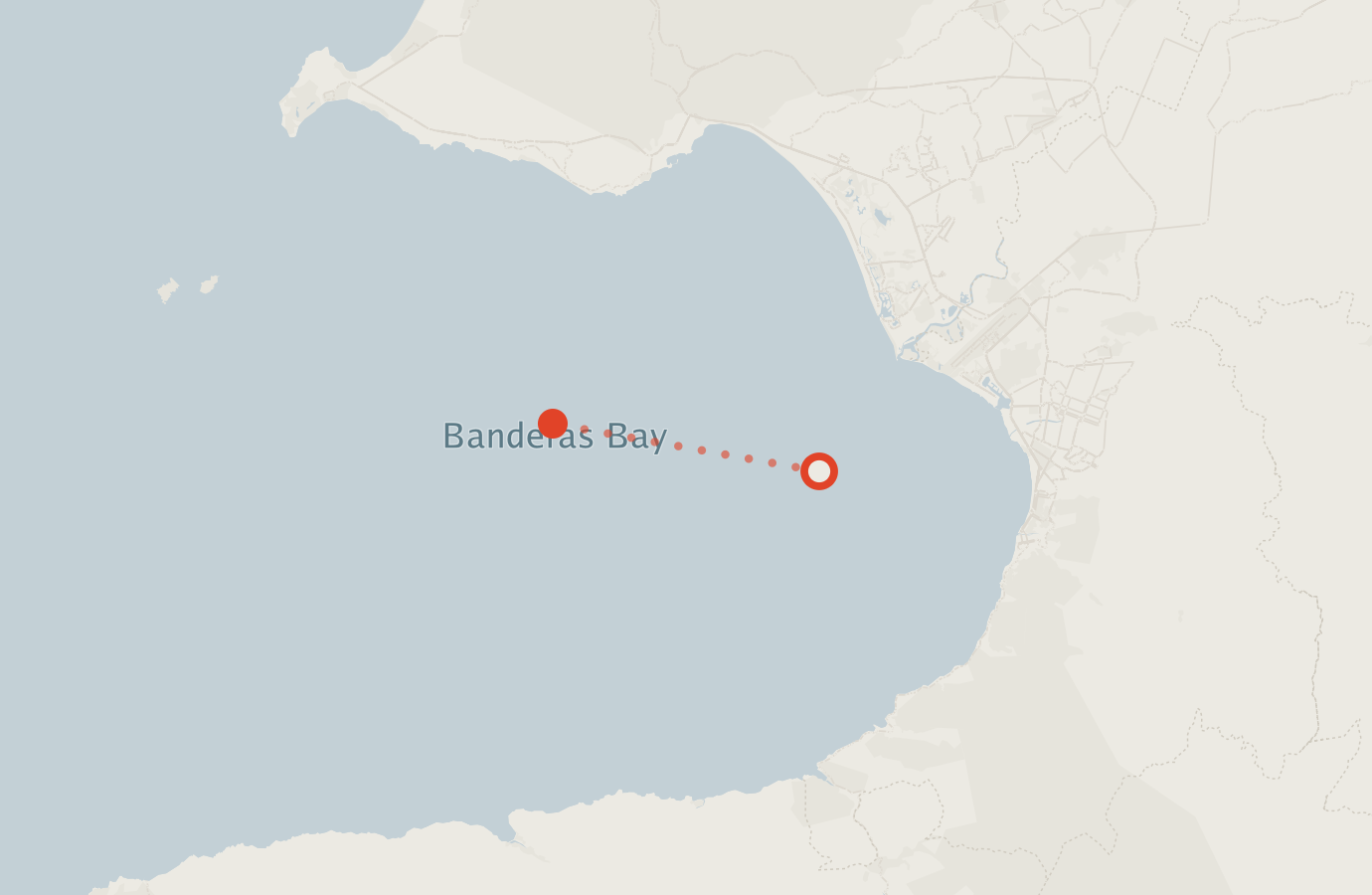 Activity map — real sighting points on an OpenStreetMap basemap