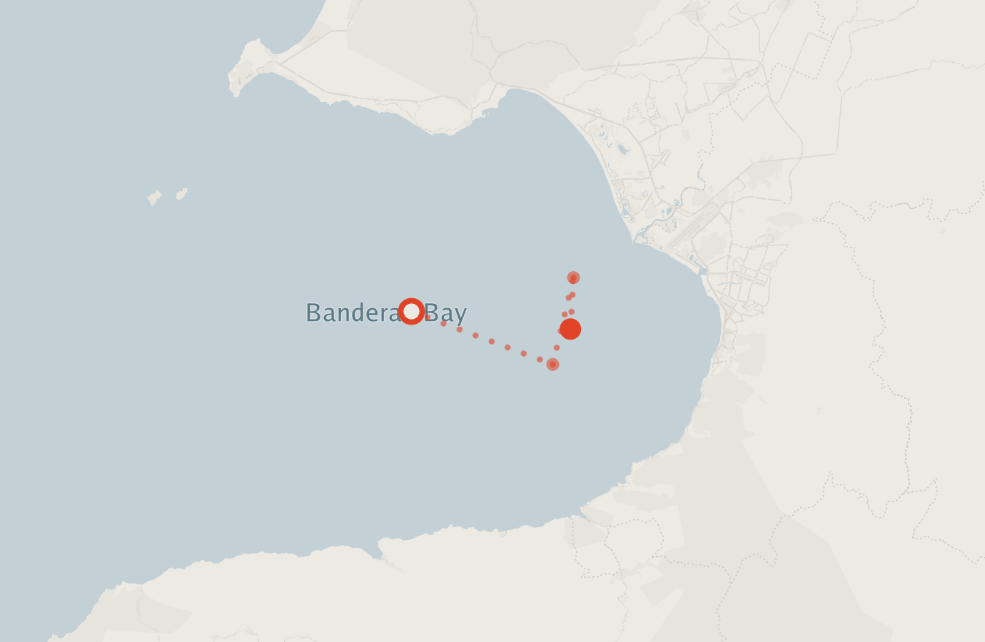 Activity map — real sighting points on an OpenStreetMap basemap