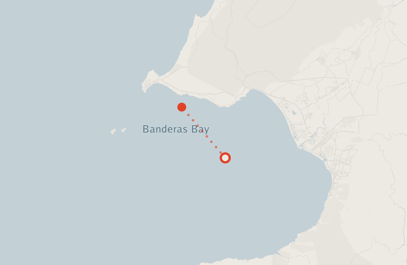 Activity map — real sighting points on an OpenStreetMap basemap