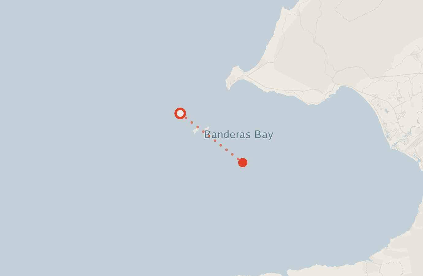 Activity map — real sighting points on an OpenStreetMap basemap