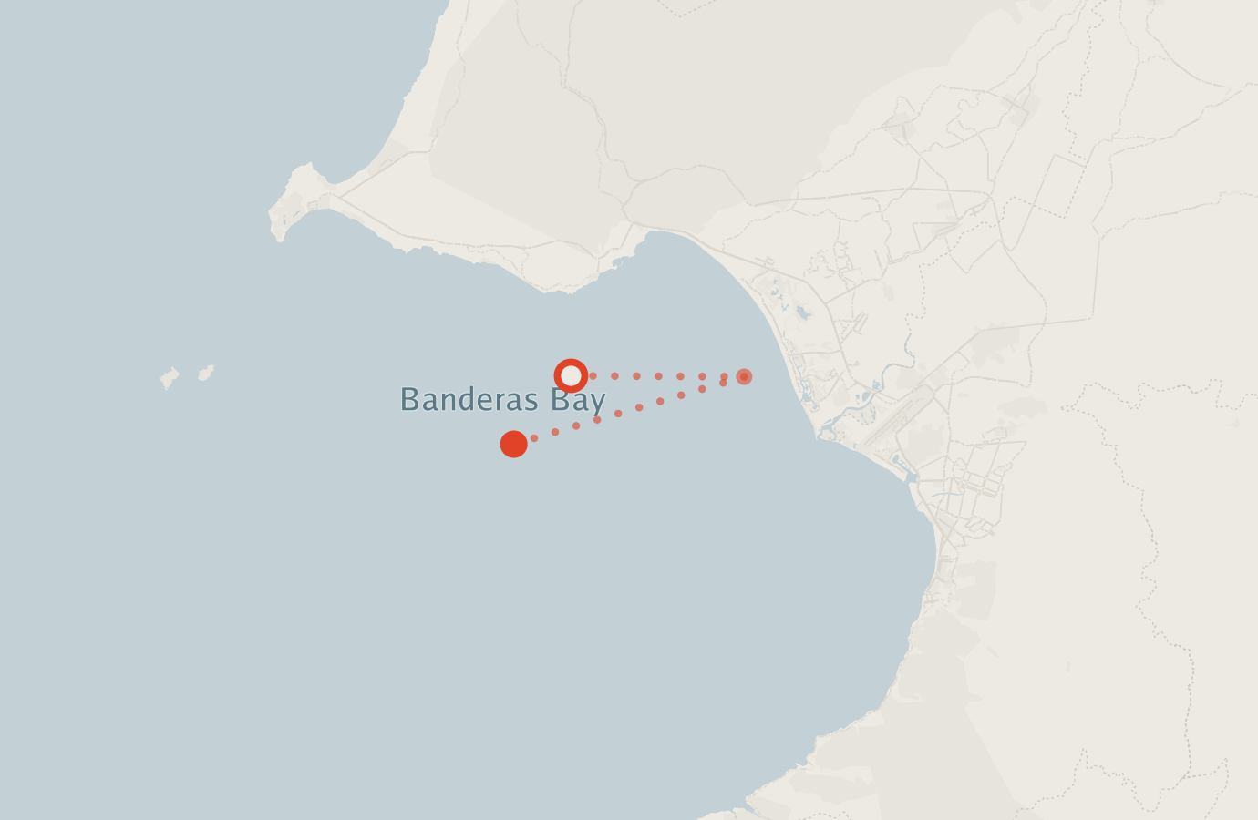 Activity map — real sighting points on an OpenStreetMap basemap