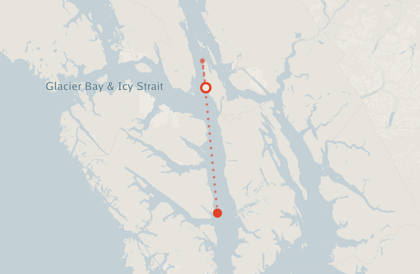 Activity map — real sighting points on an OpenStreetMap basemap