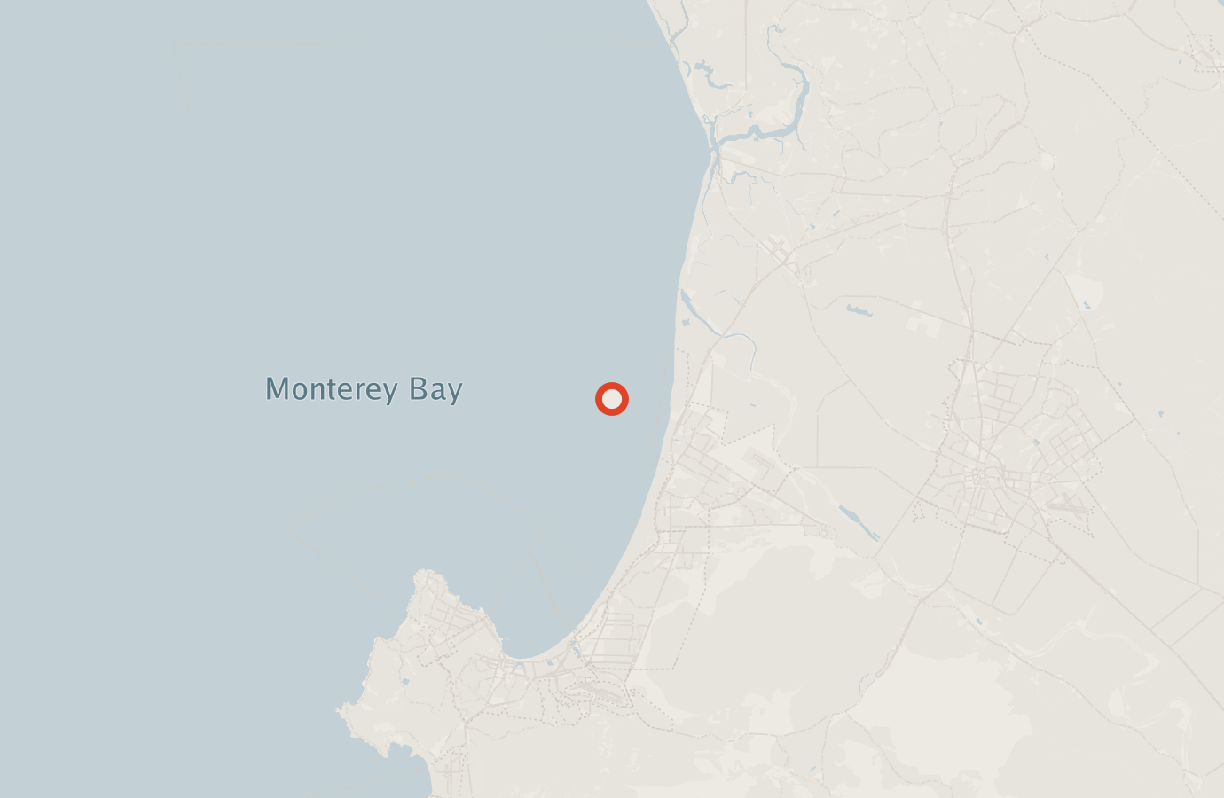 Activity map — real sighting points on an OpenStreetMap basemap
