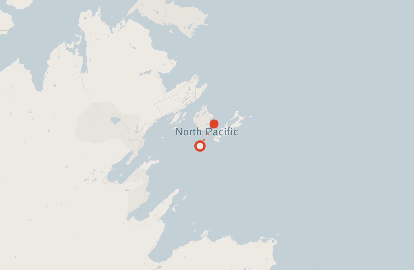 Activity map — real sighting points on an OpenStreetMap basemap