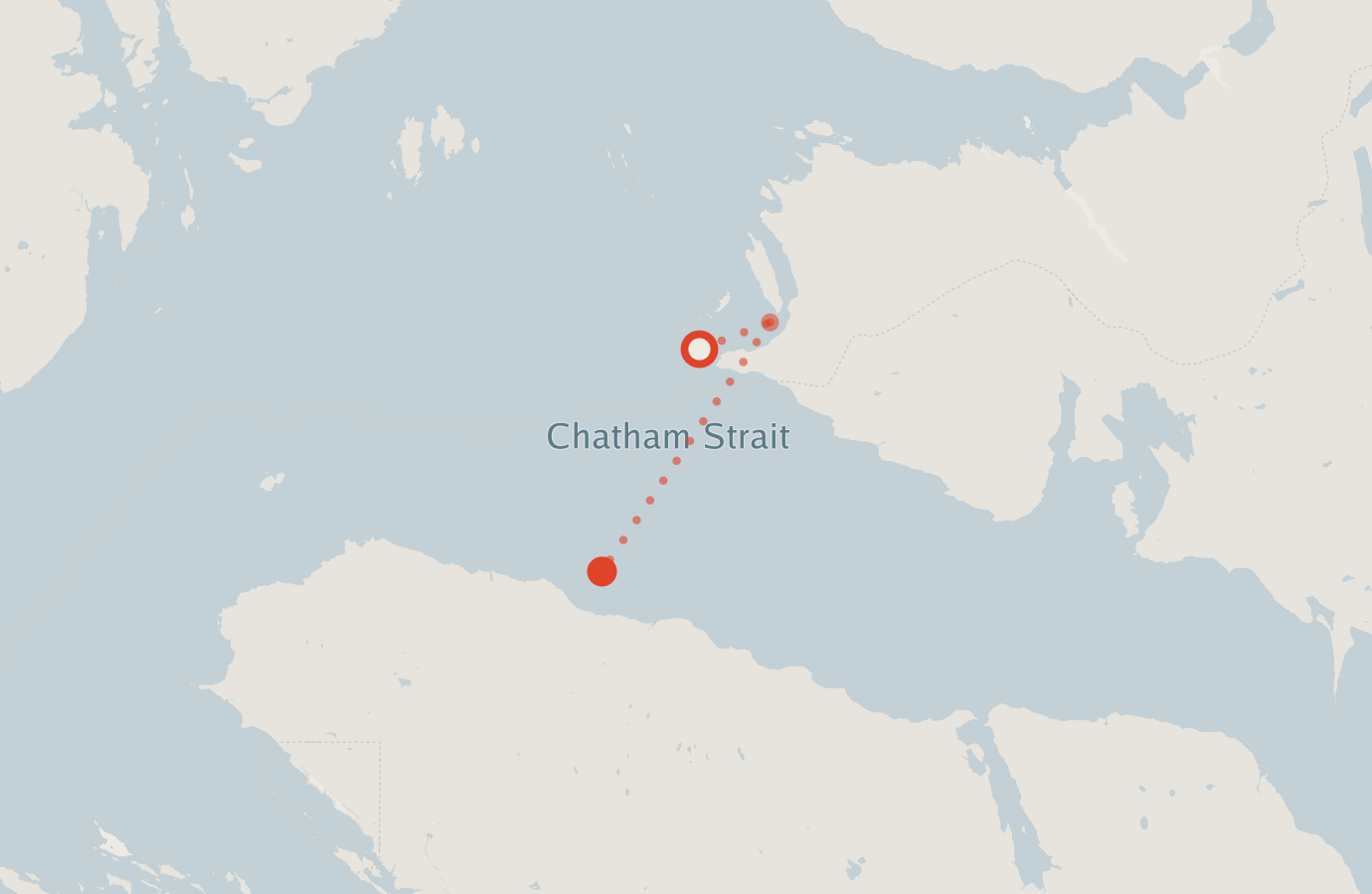 Activity map — real sighting points on an OpenStreetMap basemap