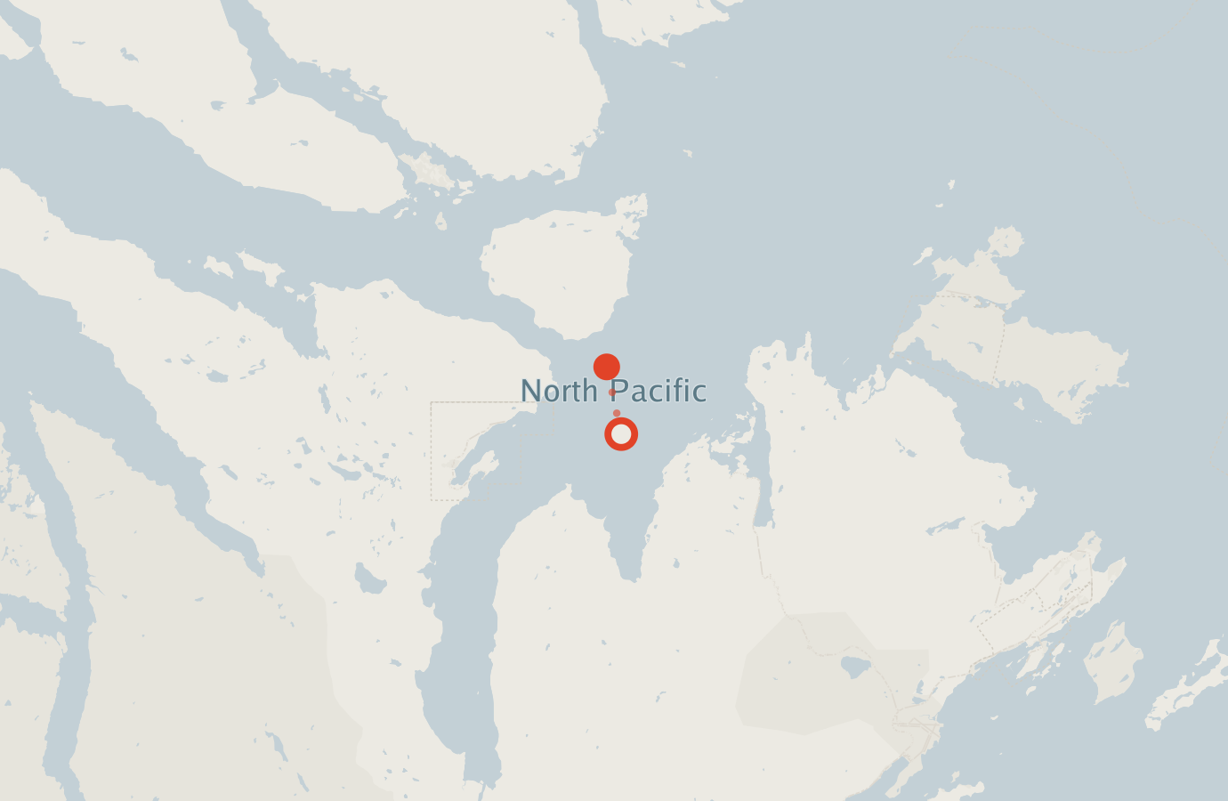 Activity map — real sighting points on an OpenStreetMap basemap