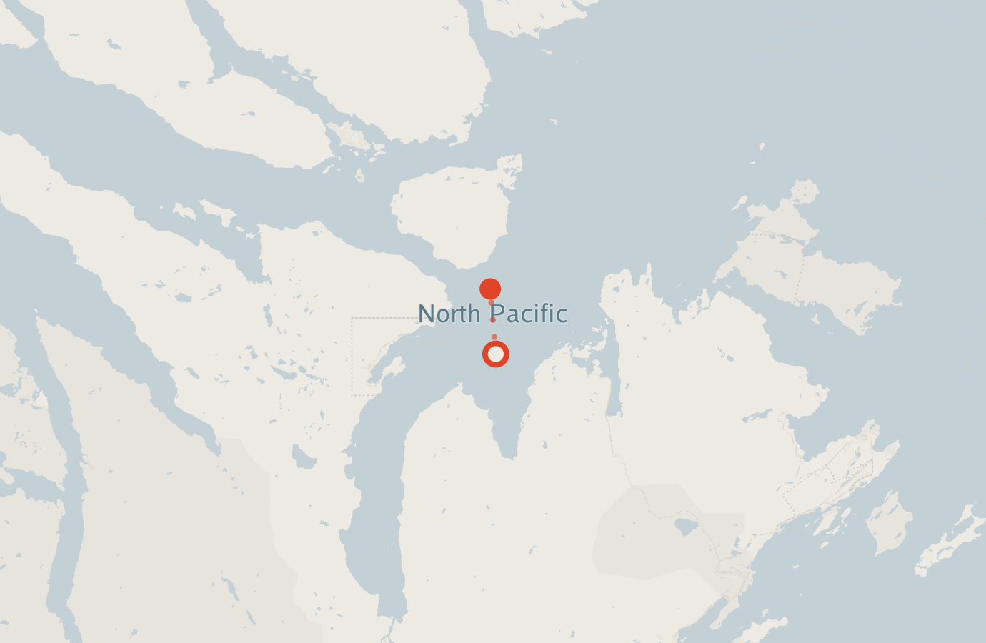 Activity map — real sighting points on an OpenStreetMap basemap
