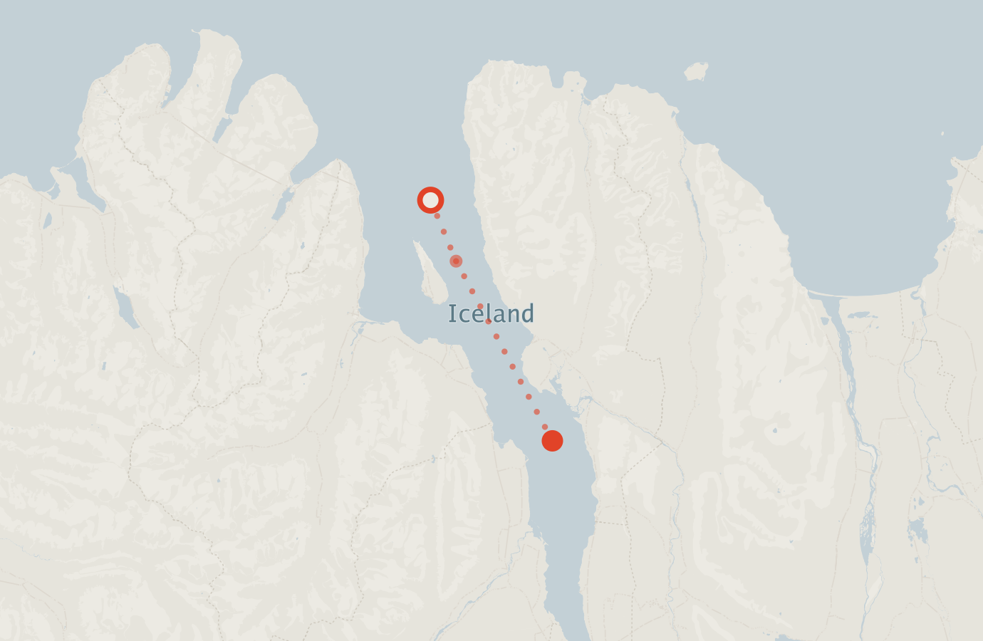 Activity map — real sighting points on an OpenStreetMap basemap