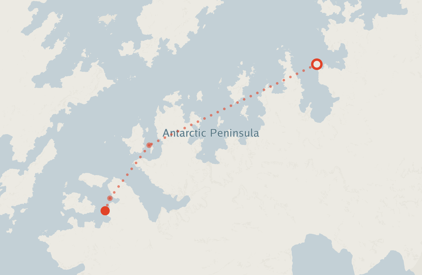 Activity map — real sighting points on an OpenStreetMap basemap