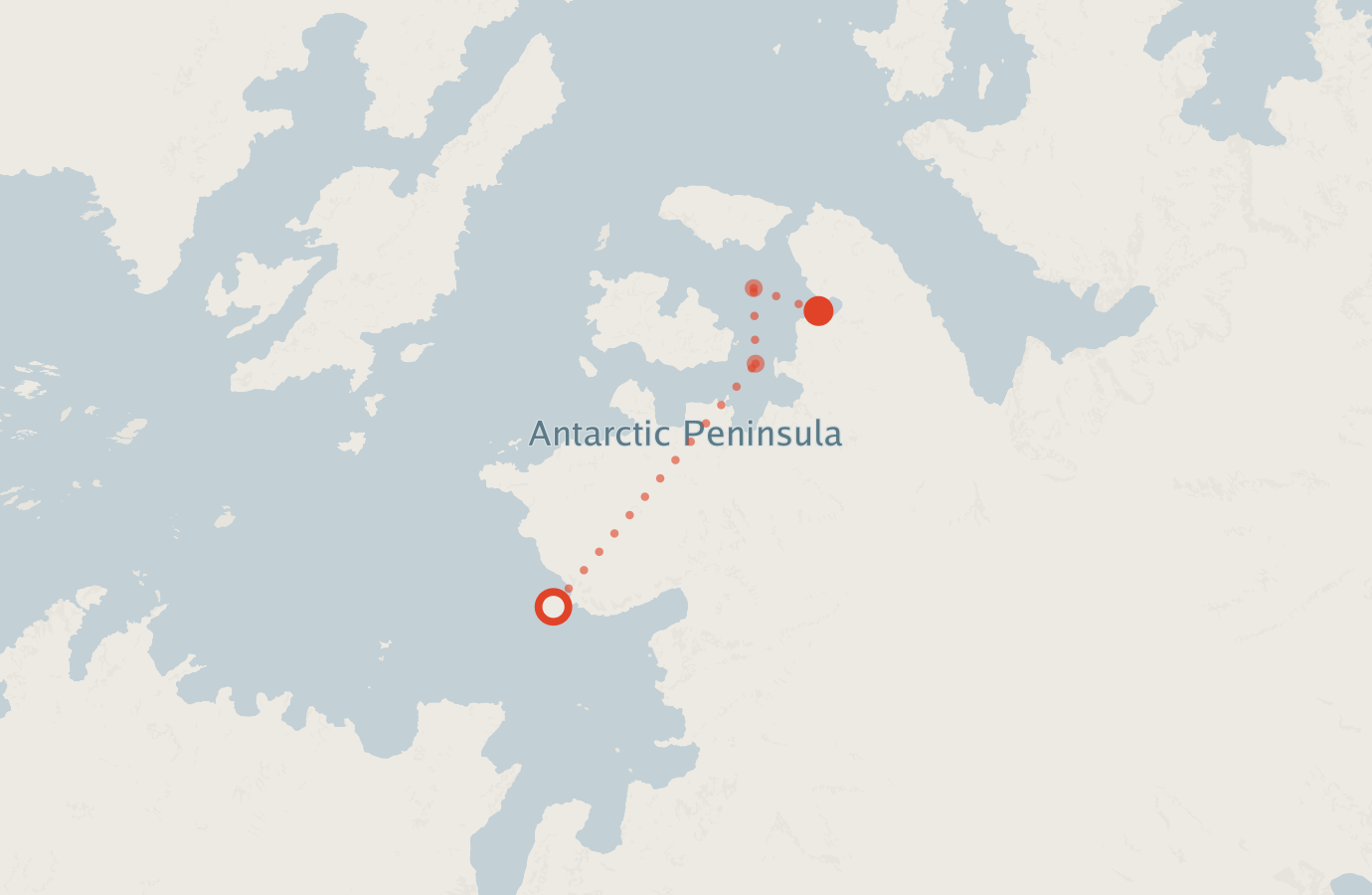 Activity map — real sighting points on an OpenStreetMap basemap