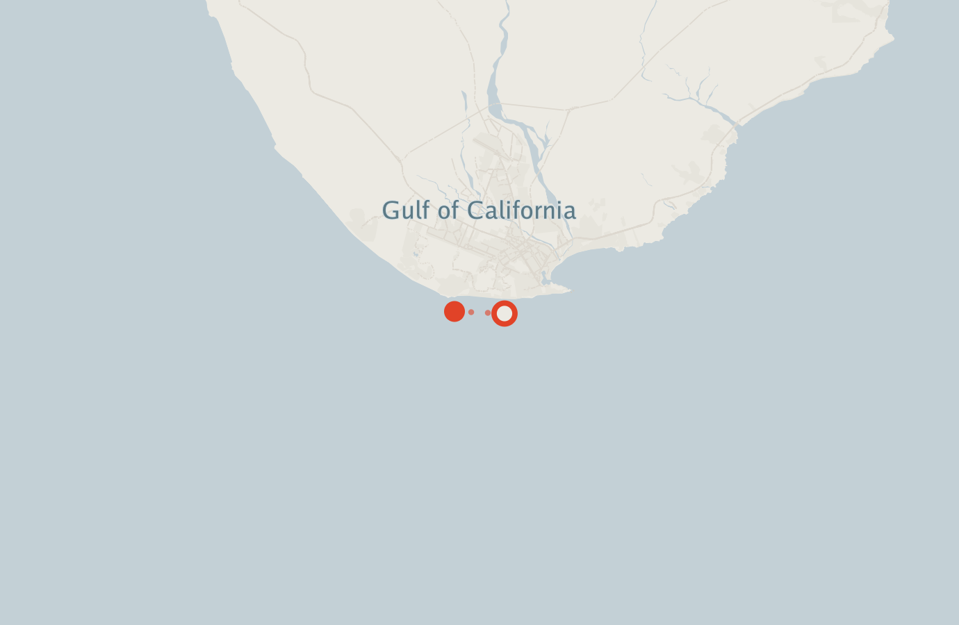 Activity map — real sighting points on an OpenStreetMap basemap