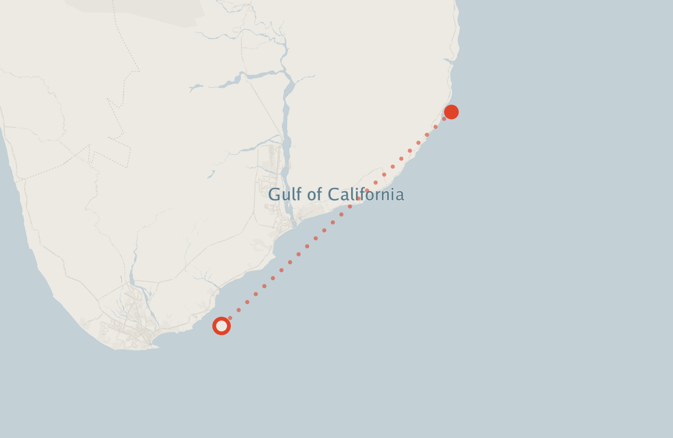 Activity map — real sighting points on an OpenStreetMap basemap