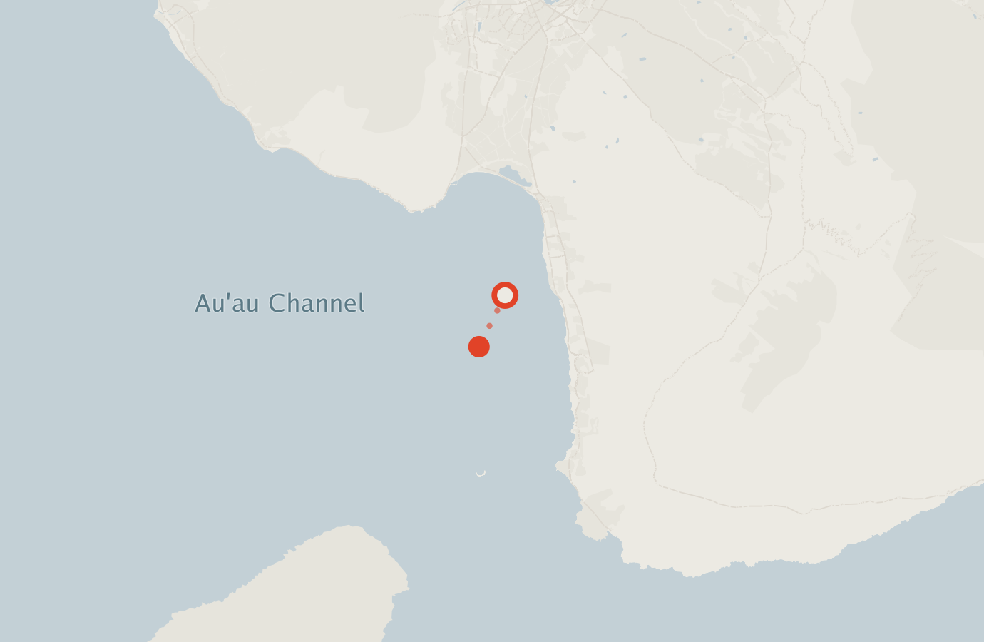 Activity map — real sighting points on an OpenStreetMap basemap