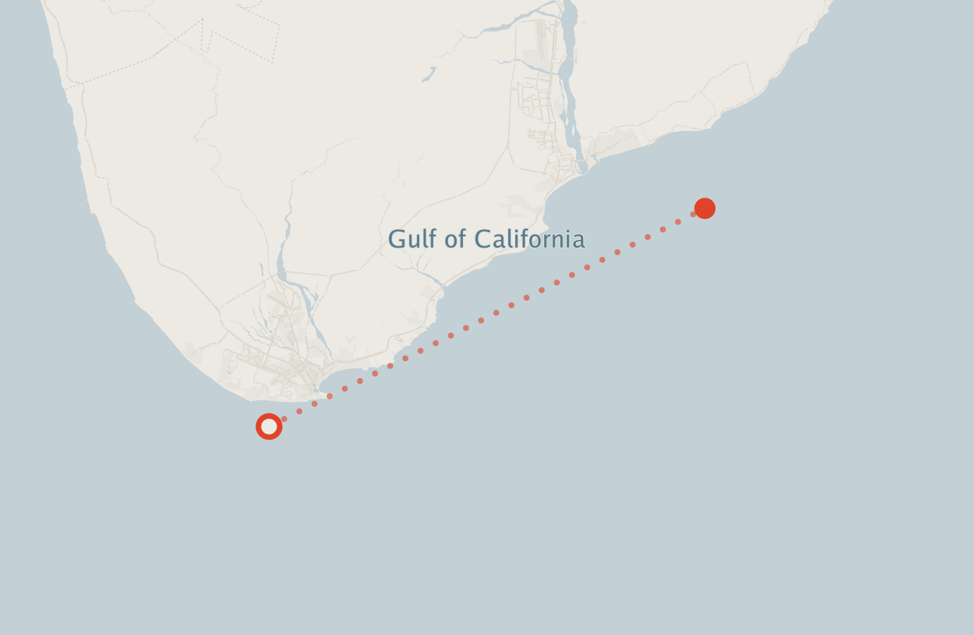 Activity map — real sighting points on an OpenStreetMap basemap