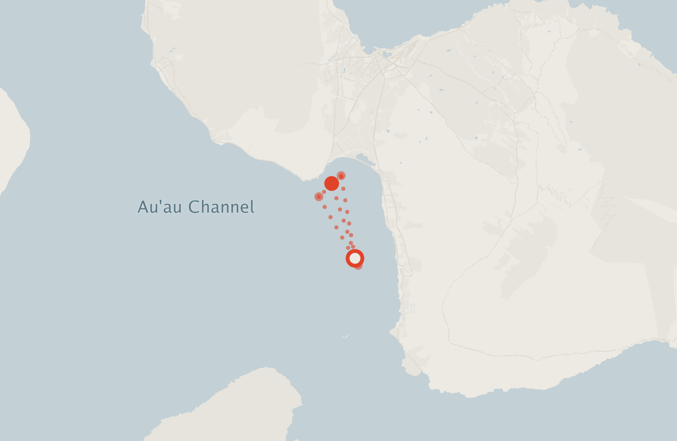 Activity map — real sighting points on an OpenStreetMap basemap
