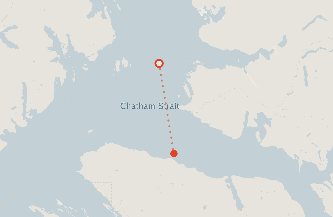 Activity map — real sighting points on an OpenStreetMap basemap